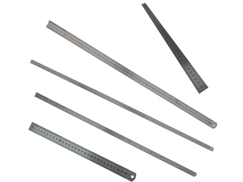 Лінійка металева з двосторонньою шкалою 150х19х0.6мм OTTIMO Лінійка металева з двосторонньою шкалою 150х19х0.6мм OTTIMO