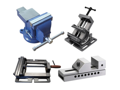 Тиски верстатні із закритим гвинтом поворотні L губок 80 мм Китай Тиски верстатні із закритим гвинтом поворотні L губок 80 мм Китай