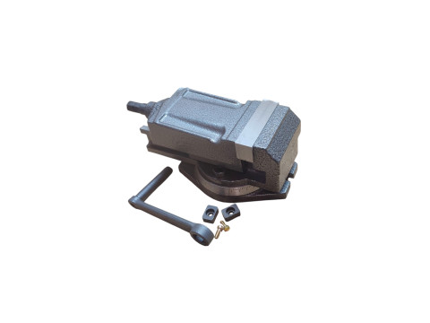 Тиски станочные с закрытым винтом поворотные L губок 80 мм, серия QH Китай