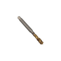 Метчик машинно-ручной М10х1.5 Р6М5К5 (HSS-E) 6H DIN371 TiN с винтовой канавкой утолщенный хв. для глухих отверстий N360TN-3 101696 DC Swiss