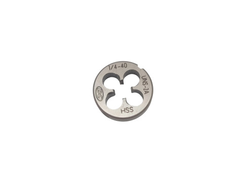 Плашка UNS 1/4" 40 нитей Р6М5 (HSS) N5120 104309 DC Swiss