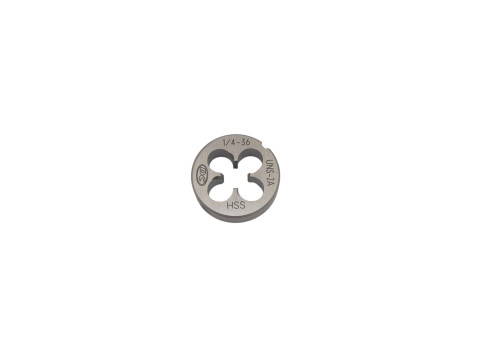 Плашка UNS 1/4" 36 нитей Р6М5 (HSS) N5120 104308 DC Swiss