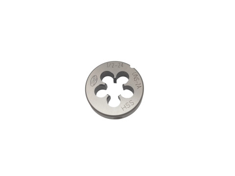 Плашка UNS 1/2" 24 нитей Р6М5 (HSS) N5120 104307 DC Swiss