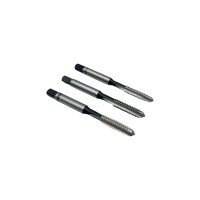 Метчик дюймовый UNC 1/4" 20 нитей комплект из 3-х штук Р6М5 (HSS) N1110-S 111064 DC Swiss