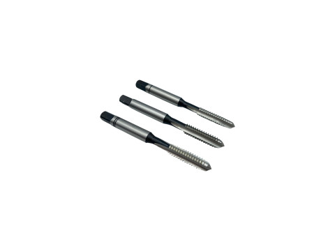 Метчик дюймовый UNC 1/4" 20 нитей комплект из 3-х штук Р6М5 (HSS) N1110-S 111064 DC Swiss