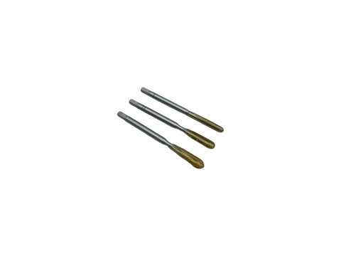 Метчик дюймовый UNC № 4 40 нитей комплект из 3-х штук Р6М5 (HSS) N1110-S 111070 DC Swiss