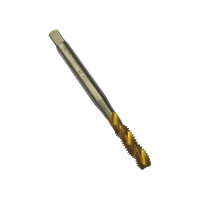 Мітчик машинно-ручний М 7х1 Р6М5К5 (HSS-E) 6H DIN371 TiN з гвинтовою канавкою потовщений хв. для глухих отворів PREMIO
